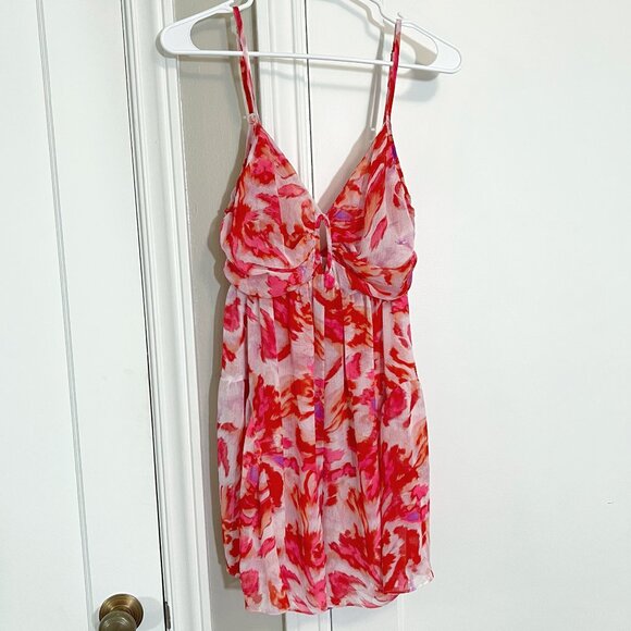 MISA Los Angeles Indira Floral Sleeveless Romper, S - Picture 1 of 11